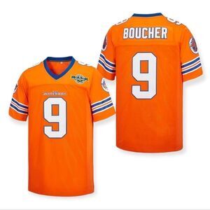 NEW! Waterboy Football Jersey, Stitched #9 Bobby Boucher 50th Movie Repl…
